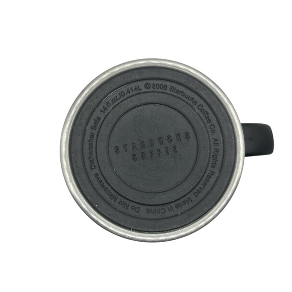 Starbucks Ceramic Stainless Steel Coffe Mug With Black Handle Starbucks - Picture 5 of 6